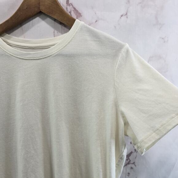 Unbound Merino Shirt Womens Large Cream Off White Wool Blend Baselayer Top - Picture 9 of 10